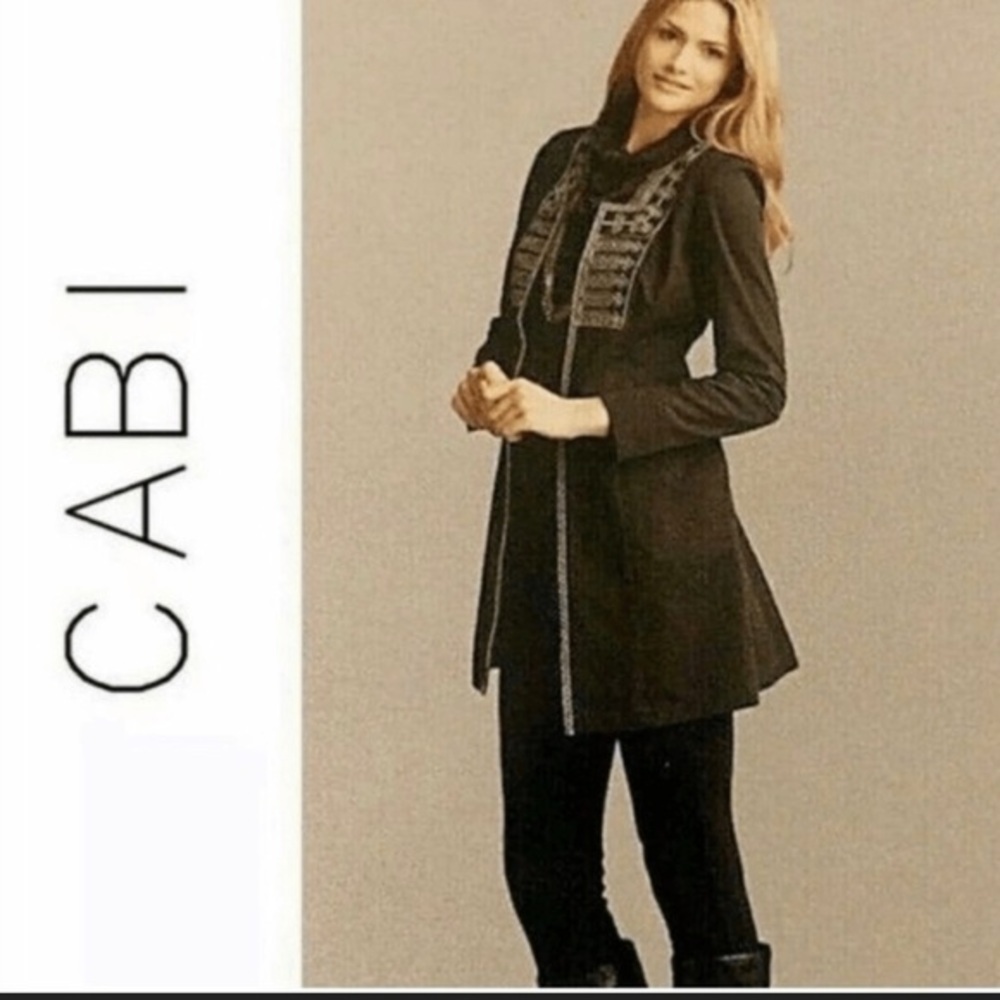 CAbi Charcoal Gray Turkish Delight Military Coat - Picture 3 of 12